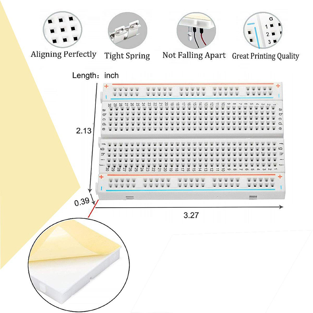 ชุดสายจัมเปอร์ Breadboard พร้อ - Breadboard 400 Point บทวิจารณ์และราคา